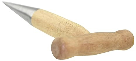 PHENOFICE Gartengerät Dibbler mit Holzgriff Pflanzhilfe für Blumenzwiebeln Ergonomisches Design für Müheloses Pflanzen Langlebiges Gartenwerkzeug für Hobbygärtner