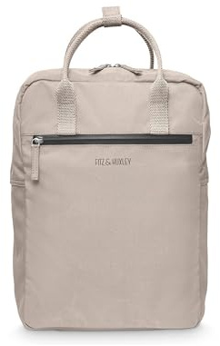 Fitz & Huxley mochila mujer y hombre 10,5L - Ocean Ashlar - Mochila de día mujer y hombre unisex con compartimento para portátil (hasta 13,3) - fabricada con plástico oceánico reciclado (vegano)