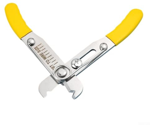 Pinza spelafili regolabile per elettricisti 0 5 4 0 mm in acciaio inossidabile con impugnatura ergonomica per una preparazione efficiente e accurata dei fili