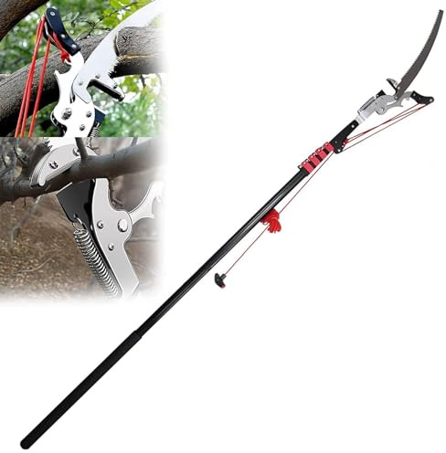 Sega ad alto ramo, telescopica, potatore professionale per potatura allungabile, per giardinaggio, paesaggistica, troncarami (7,3 m)