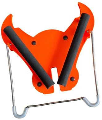 KiBcsLic Soporte para Saxofón Alto Soporte Plegable de Triángulo Accesorio Musical Material de Metal Y PP Diseño Ergonómico Adecuado para Estudios Domésticos Y, Naranja
