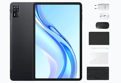 DOOGEE Tab E3 Plus VIP EDITION | 12 IPS FHD+ 90 Hz | 32 GB RAM + 256 GB (Ampliable hasta 2 TB) | Cámara de 13 MP + 5 MP | Altavoz Quad | Wi-Fi 5 | 4G LTE | 2 años de garantía | Kosmos negro
