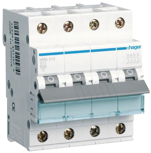 Hager MBN613 Leitungsschutzschalter 13A 3P+N 6kA B-Charakteristik LS-Schalter (MBN 613)