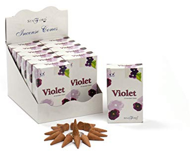 Stamford Räucherkegel Veilchen, Bunt, 12er-Packung