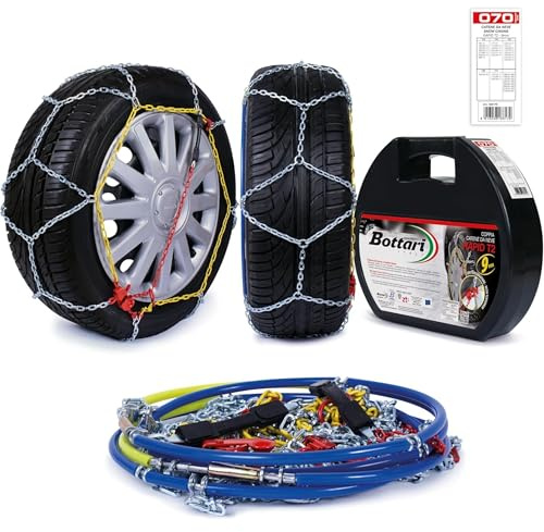 Bottari catene da neve Rapid T2, Catene auto 9 mm, Catene neve Omologate TUV e GS Onorm, diverse misure | Catene neve Omologate TUV e GS Onorm, diverse misure