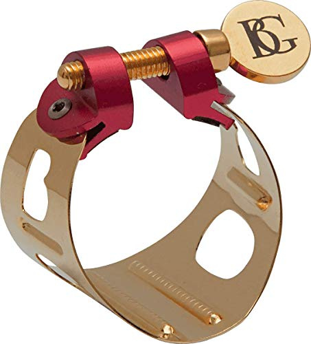 BG Ligatur Duo goldfarben lackiert - Sopransaxofon