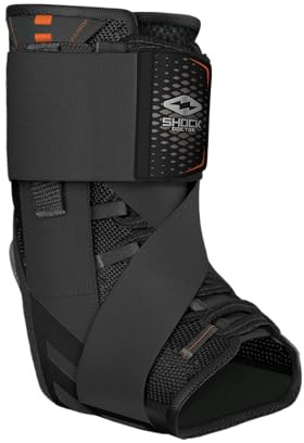 Shock Doctor Ultra Wrap Knöchelstütze, Schwarz, X Large (9.5-10/24-25.5cm)