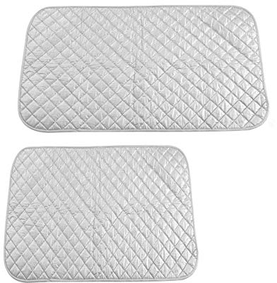 Yosoo Nappe Magnétique de Protection pour Repassage en Coton Couverture de Repassage à Vapeur Portable Gris (Taille : 21.7×23.6 inch)