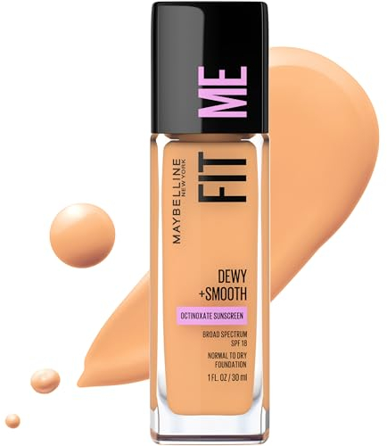 MAYBELLINE - Fit Me Dewy + Smooth Foundation Soft Tan - 1 fl oz (30 ml)