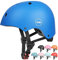 XJD Fahrradhelm Kinder Jugend Kinderhelm Einstellbare Skateboard Helm Skaterhelm für Fahrrad Skateboard Scooter Roller Kinderfahrradhelm für 3-13 Alt Mädchen und Jungen (M: 55-58 cm, Blau)