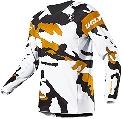 UGLY FROG Fahrradbekleidung Winter Fleece Warm Element Jung Mode MX Jersey Shocker Farbe Motocross Enduro Cross Motorrad Downhill Shirt Langarm Motorräder Schutzkleidun Innen