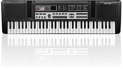 Multifunktions Digital Piano 61-Tasten-Tastatur Klavier Kinder Keyboard E-Piano mit Mikrofon tragbare Tastatur Piano Keyboard Für Jungen und Mädchen