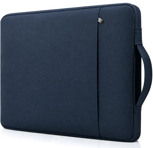 RAINYEAR Housse pour Ordinateur Portable 14 Pouces Compatible avec Chromebook Notebook Ultrabook 14 Pouces, Housse de Protection pour Macbook Air M4 M3 M2 A2941 A3114 A3241 15 Pouces, Bleu Marin