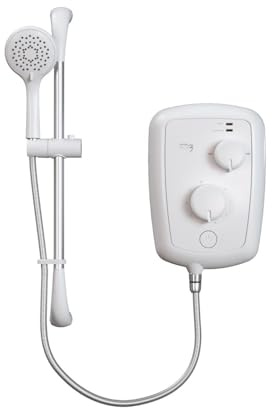 Triton Jade 3 Electric Shower - Opal 3, Aquasurge, Rosato (8.5kW) | 8.5kW, Slimline design, 5 spray patterns, A-rated energy efficient, 2-year guarantee