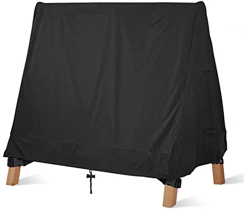 Hollywoodschaukel Abdeckung Spitzdach Wasserdicht, Hollywoodschaukel Schutzhülle Mit Kordelzug, Abdeckplane 210D OxfordAbdeckhaube für Hollywoodschaukel 3(Size:182X139X170cm,Color:Mika Color Matching)