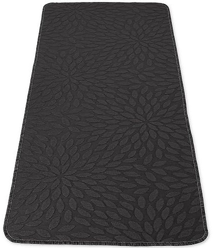 Casatessile Ariel -Tappeto Cucina Made in Italy, Antiscivolo, Lavabile - Passatoia Cucina - Larghezza 50 cm, Lunghezza 80 cm - Grigio Antracite