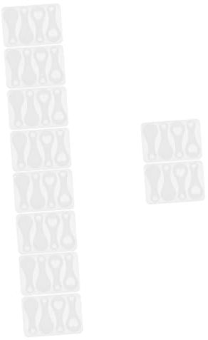 SHINEOFI 10pièces Moule pour Jetons De Caddie pour Bricolage Création De Porte-clés Décoratifs Époxy Et Facile à Démouler Nettoyer