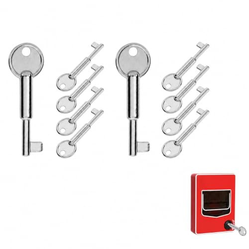 OUNONA rwa schlüssel Emergency Stop Switch Key ersatzschlüssel | robuste Metallausführung für lange Lebensdauer, den Einsatz in gewerblichen Gebäuden, Büros und öffentlichen Einrichtungen