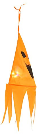Sosoport Halloween Wind Sock Deko Leuchtender Gartenflaggen-windsack Für Außenbereich Geisterflagge Halloween Dekoration Für Vorgarten Und Garten