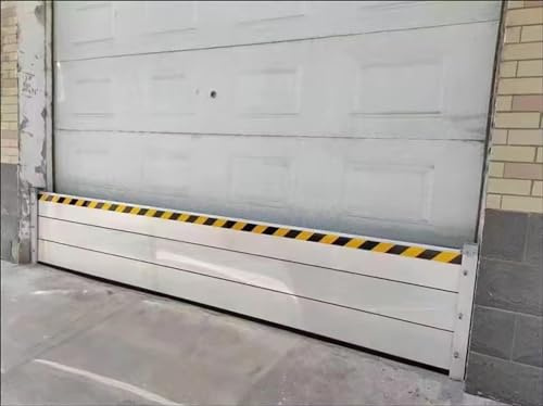 KEHSF Extra Lange, verdickte Hochwasserbarriere mit Installationssatz, tragbares Baustellen-Einfahrtstor, 3-Einheiten-Moduldesign, kommerzielles sandfreies Wasserschutzsystem (Col