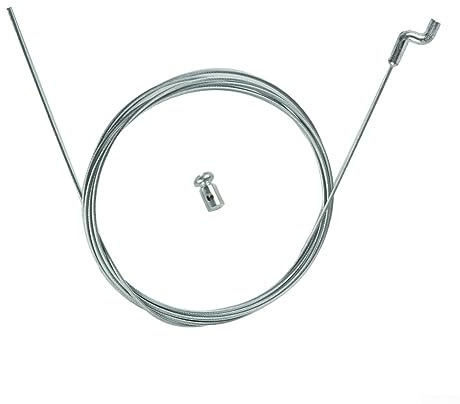 Stahl Gaszug mit Z Endstück für Rasenmäher und Gartenmaschinen Komplett Reparatur Set