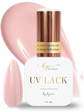 UV Nagellack Rosa 7,3ml Mademoiselle als Profi Farbe für Nägel als Gel Lack/Gel Polish für Nageldesign · HEMA frei & selbstglättend · UV & LED · Soak Off Überlack Einzeln · Lynis-Nailshop.de