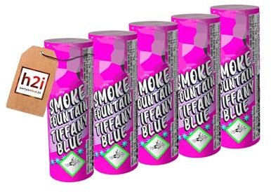 h2i Rauch Vulkan Fontäne | 5 Stück | Pink | Time 45 sek | Smoke Tube Rauchfackel Rauchtopf Rauchgenerator Rauchbombe mit dichtem kräftigem Rauch |P8| Ganzjahresfeuerwerk Kat T1/F1