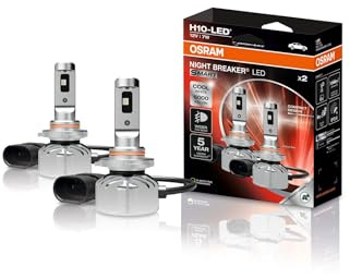OSRAM NIGHT BREAKER LED SMART H10; LED-dimljus med väggodkännande; bredare dimljusstråle; 6000K; 2 lampor