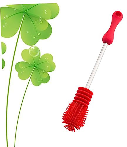 Didiseaon Bottle Brush Flexible Ergonomic Handle Interchangeable Brush Head for Cleaning Bottles Cups