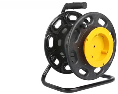 HPHPH Enrollador de Cable, Carrete de Cable Manual, bobinador de Fibra óptica, línea de señal de alimentación, Disco vacío pequeño, Tira de luz de plástico, Receptor y enrollador(S300A)