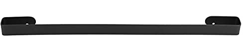 Barre Porte-Serviettes Murale en Acier Inoxydable, Support Simple pour Serviettes et Pantoufles, Noir, 50 cm, pour Salle de Bain d'hôtel