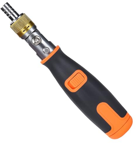 10 in 1 Multi Bit Ratcheting Screwdriver Set with Adjustable 90 Degree Angles and Ergonomic Grip for Electronics Repair Double Direction Ratcheting Screwdriver