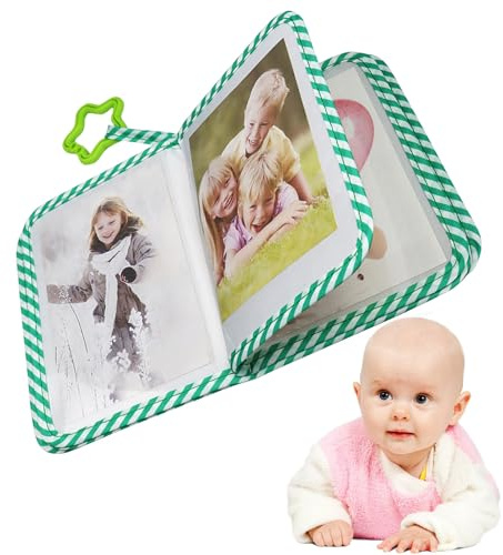 Livre Photo En Tissu Pour Bébé,Souvenir Album Souple | Livre de Collection de Photos en Tissu pour Destiné aux Nouveaux Parents Famille Filles Garçons Maman Papa