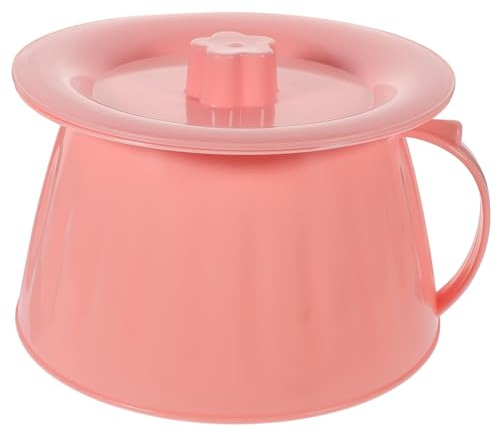 BELLIFFY Orinal Portátil para Personas Mayores y Embarazadas Tapa, Ligero y Reutilizable, Material Pp Base Plana, Adecuado para Uso Doméstico y Hospitalario