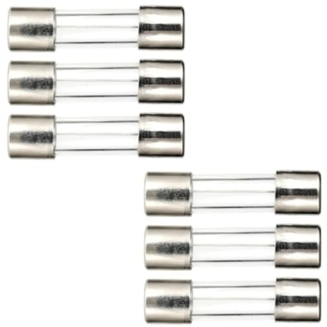 6 STK Glassicherung Set 5 * 20mm 125/250 V 32MA bis 20A, Bietet Sowohl Schnell Auslösende als Auch Langsam Auslösende Sicherungsmerkmale, Feinsicherung Sortiment Glassicherungen Glas Sicherungen