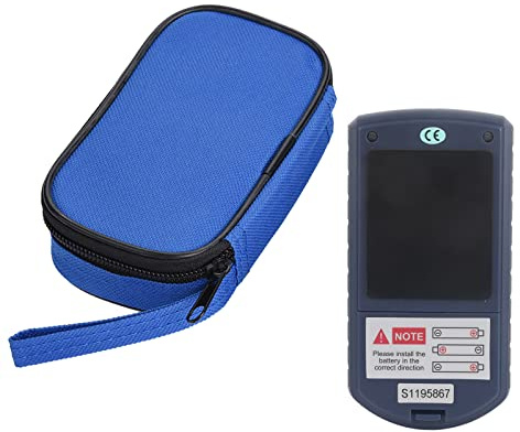Misuratore di umidità del legno Digitale LCD induttivo ad alta precisione dal 4% all'80% di umidità relativa per legno, bambù, carta, medicinali a base di erbe, blu, 5,12x2,68