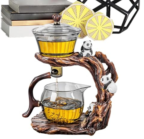 Magnetisk, vintage glas med bekvämt grepp, långsam teset med infusioner, för kaffe lösa blad kontor camping hotell picknick fest möte födelsedag
