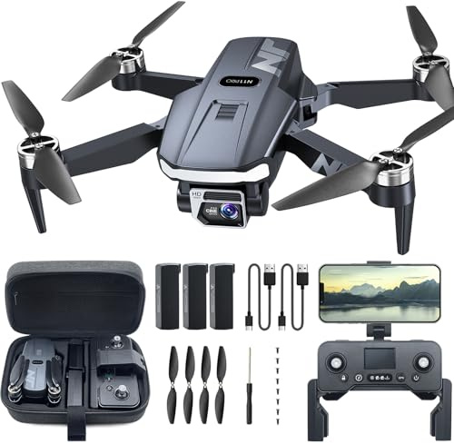 GPS Drone with Camera 4K UHD for Adults, RC Quadcopter with 90 Min Long Flight Time, Long Control Range, Auto Return, Auto Follow, Brushless Motor, Ideal for Beginners – NAFYRE N11 PRO