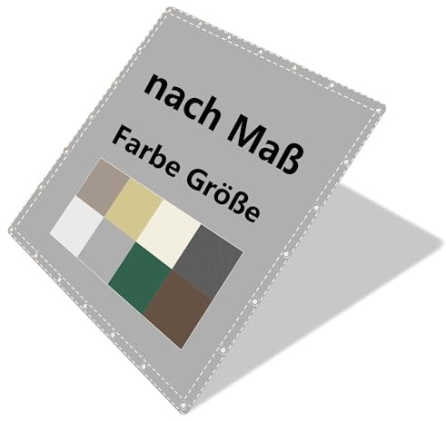 Sonnensegel nach Maß Wasserdicht UV-Schutz Rechteckig Segeltuch Wetterfest ohne Bohren 100% PES Maßgeschneidert Schattierungsnetz mit Ösen Sonnenschutz für Outdoor Terrasse Garten Pergola Pool