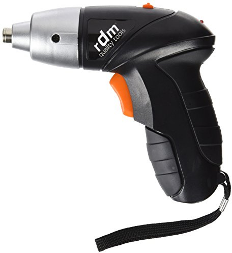 Atornillador eléctrico a batería RaydanHome 26108, 350W, 11 puntas, porta puntas magnético, luz LED, reversible. Color negro y naranja