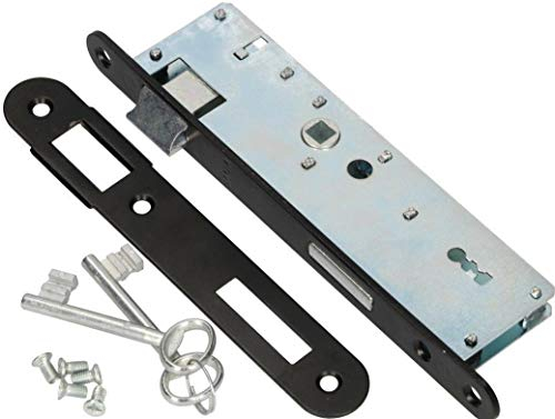KOTERBAU® Serratura da infilare 72/34 mm DIN destra/sinistra con chiavi protette Serratura universale Serratura cancello Serratura interna Serratura interna