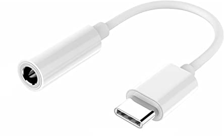 PremiumCord Adattatore da USB-C a Stereojack 3,5mm, Adattatore per Cuffie, Presa USB 3.2 Tipo C Maschio a Jack, Audio Aux, Compatibile con Android e iOS, Bianco, 10 cm