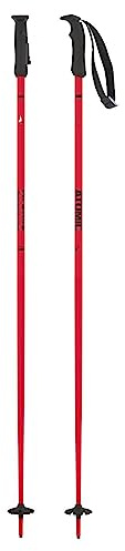 Atomic AMT Skistöcke - Hochwertiger 3* Aluminium Skistock - Ergonomischer Griff am Stock - Verstellbare Handschlaufe - Stöcke mit 60mm-Pistenteller