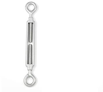 Tenditore a 2 occhi M5 mm. in acciaio Inox A4 - AISI 316
