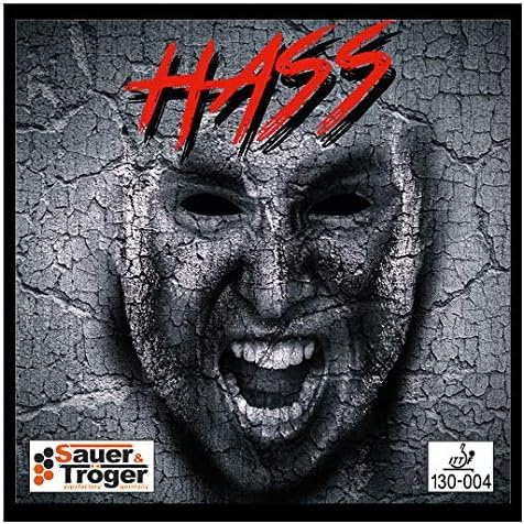 Sauer & Tröger Tischtennis Belag Kurze Noppe | HASS | Rot, Schwarz | 1,5 1,8 2,1