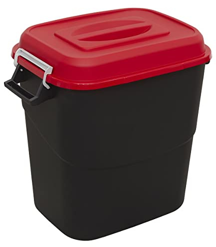 Sealey BM75R 75L - Cubo de basura (75 L), color rojo