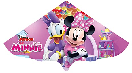 Günther Flugspiele 1186 - Einleiner-Drachen Disney Minnie Mouse, ca. 115 x 63 cm, Kinderdrachen aus robuster PE-Folie, für Kinder ab 4 Jahren, inkl. Griff und Drachenschnur
