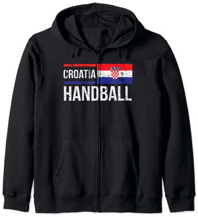 Kroatien Handball Flagge Fan Team Spieler Trikot Geschenk Kapuzenjacke