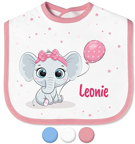 True Statements Babylätzchen mit Namen für Mädchen & Jungen – Lätzchen für Baby & Kleinkind personalisiert - mit Klettverschluss – Spucktuch Latz Kinderlätzchen - Geschenk für Kleinkinder