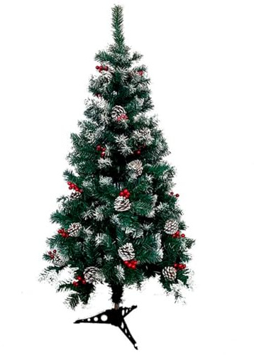 ACAN Tradineur - Árbol de Navidad Artificial - Diseño Piñas y Bayas - Altura de 90 cm - Fácil Montaje - Fabricación en PVC, Metal Revestido, Robusto y Duradero.